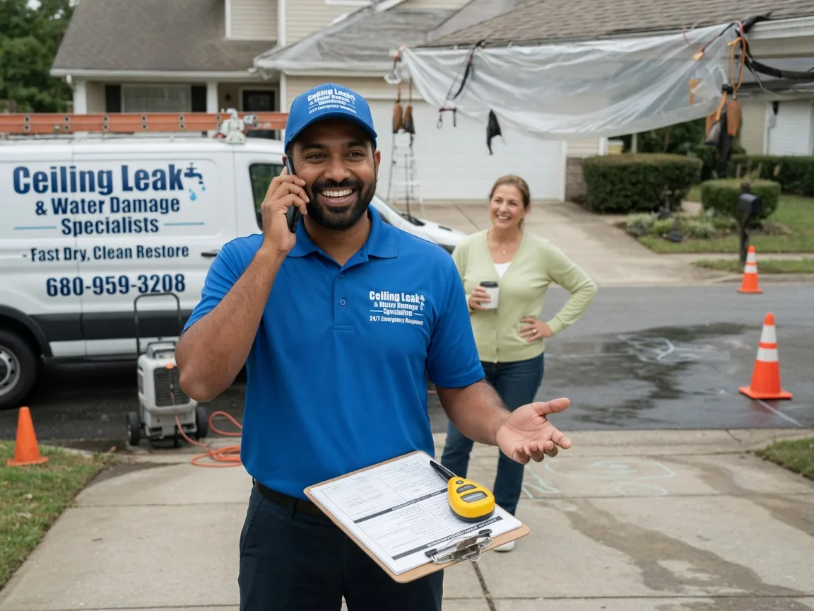 Ceiling Leak Cleanup Hawkins, TX FAQs